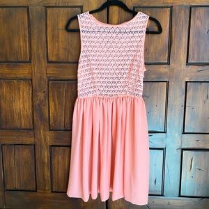 NWT American Apparel Sleeveless Lace Chiffon Dress